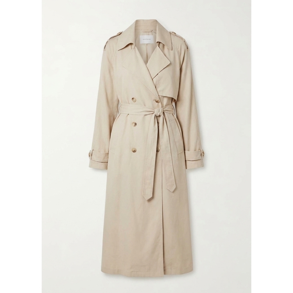 NEW STEVE MADDEN lennox trench coat in natural